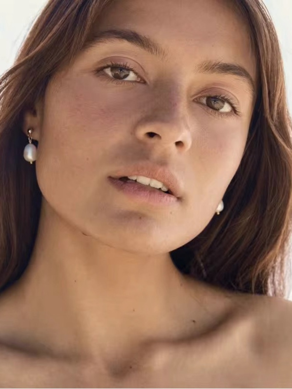 18K Gold Plated Pearl Drop Earrings